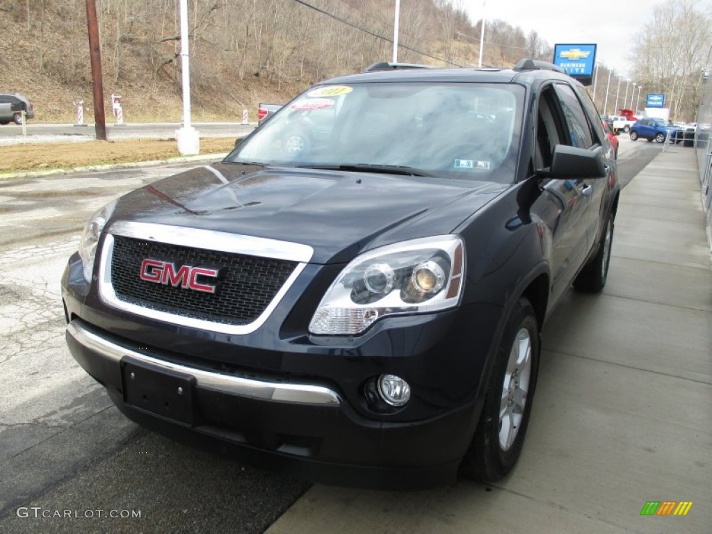 2011 Acadia SLE AWD - Deep Blue Metallic / Light Titanium photo #9