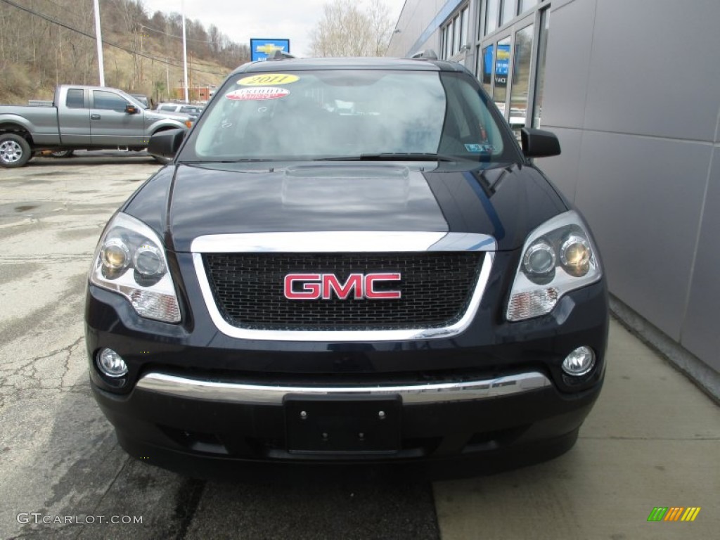 2011 Acadia SLE AWD - Deep Blue Metallic / Light Titanium photo #11