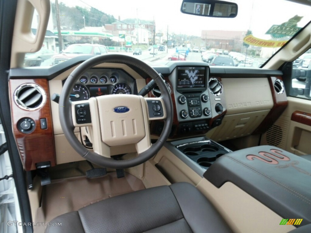 King Ranch Mesa Antique Affect/Adobe Interior 2015 Ford F250 Super Duty King Ranch Crew Cab 4x4 Photo #102960753