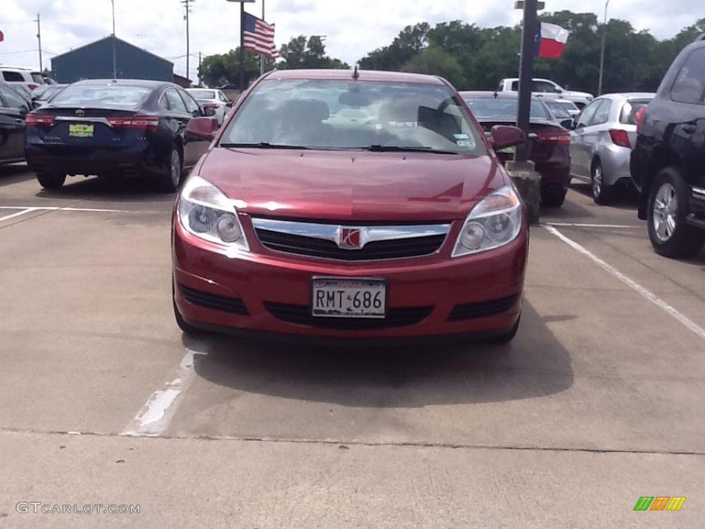 2009 Aura XE - Red Jewel Tintcoat / Tan photo #1