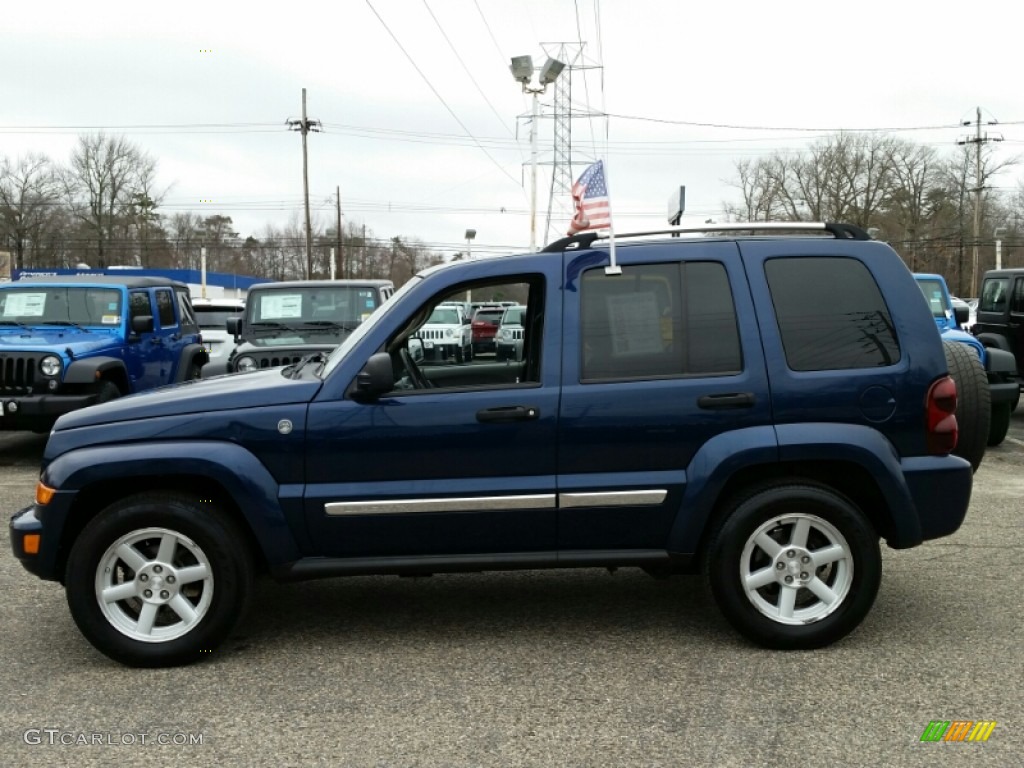 Atlantic Blue Pearlcoat 2005 Jeep Liberty Limited 4x4 Exterior Photo #102963252