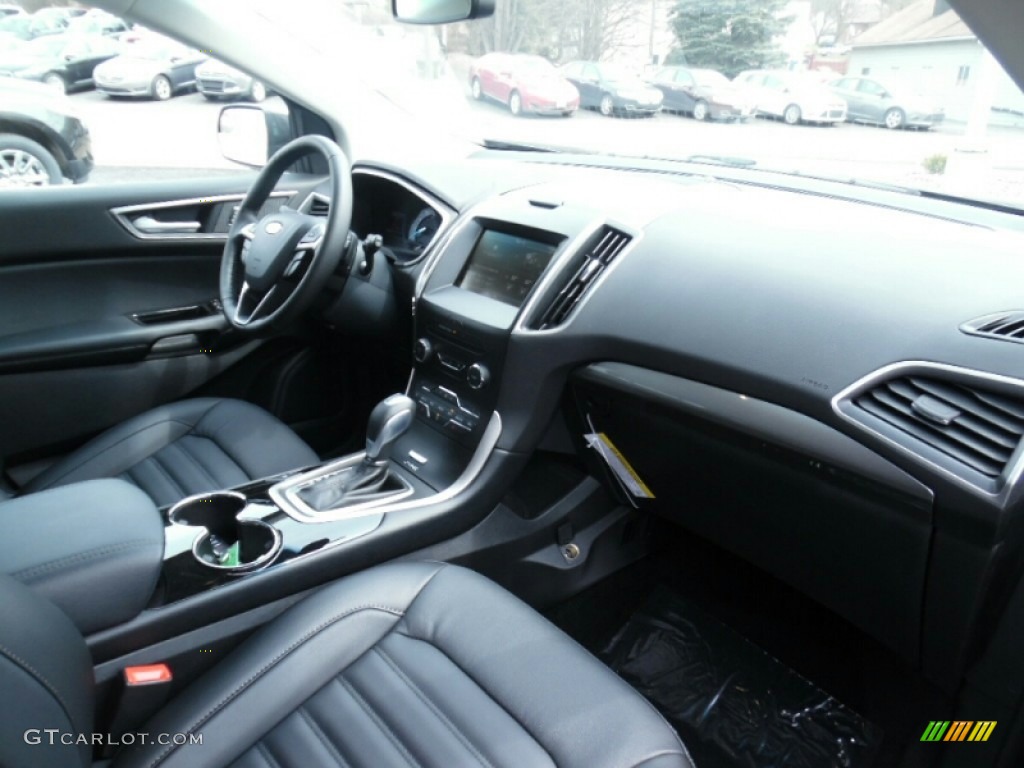Ebony Interior 2015 Ford Edge SEL AWD Photo #102963726