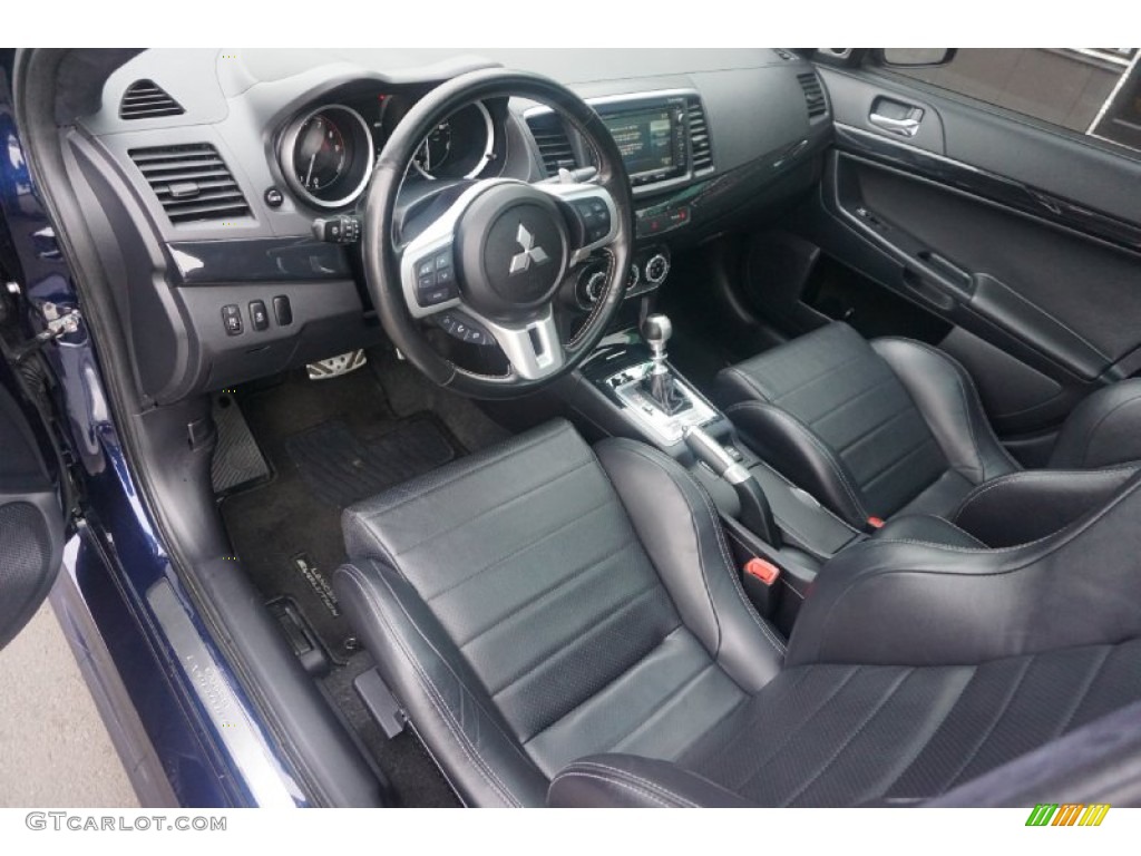 Black Interior 2014 Mitsubishi Lancer Evolution MR Photo #102964704