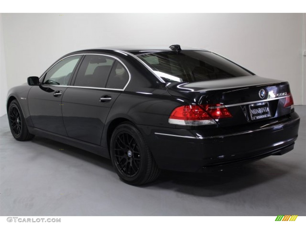 2006 7 Series 760Li Sedan - Black Sapphire Metallic / Black/Natural Brown photo #3
