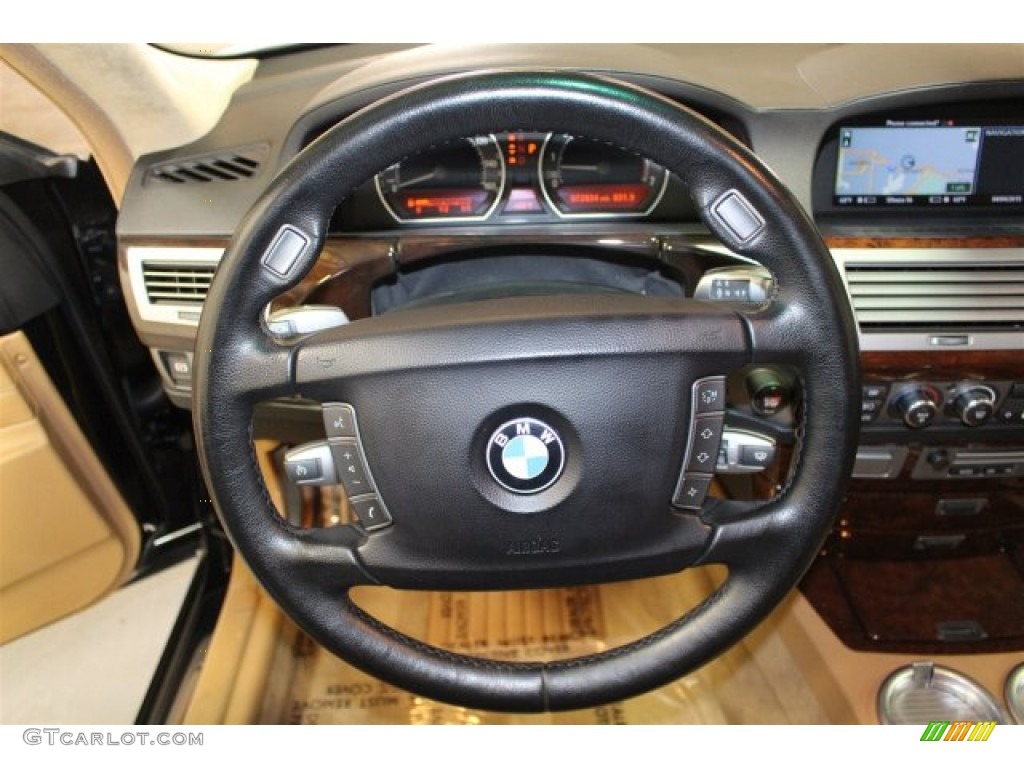 2006 7 Series 760Li Sedan - Black Sapphire Metallic / Black/Natural Brown photo #25