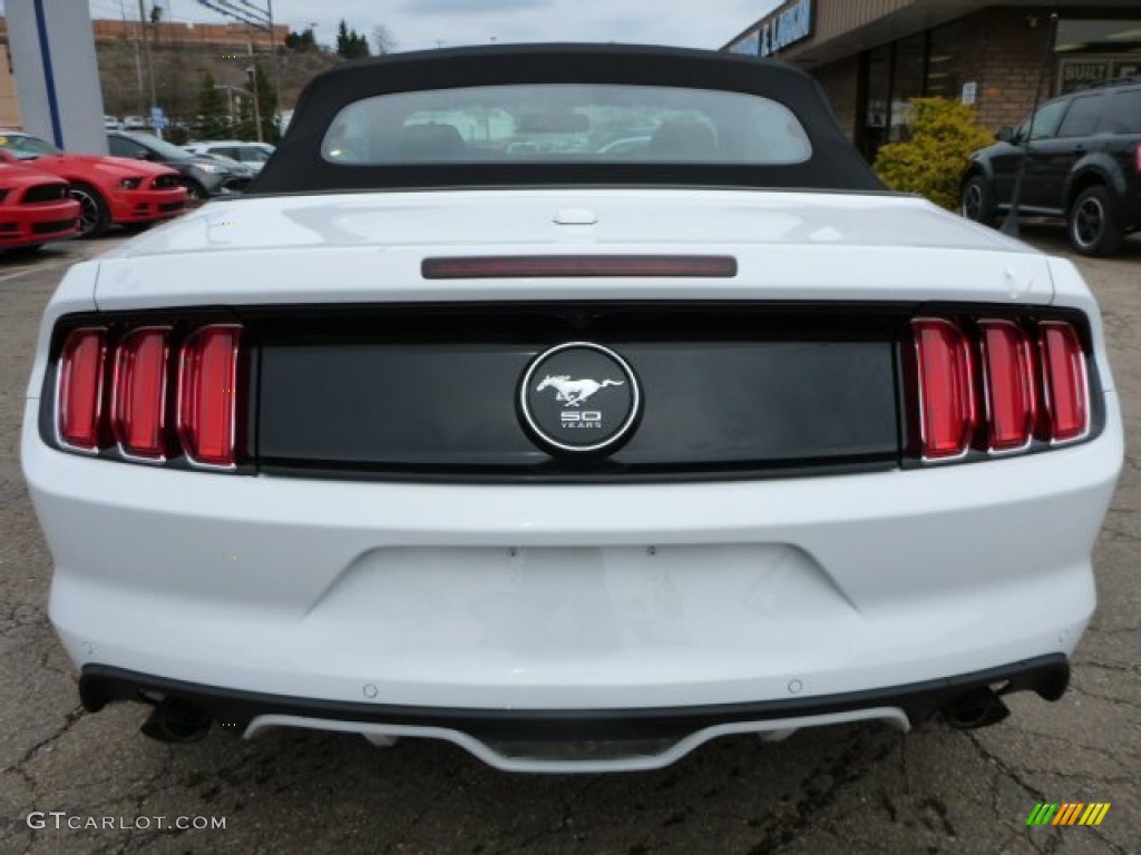 2015 Mustang EcoBoost Premium Convertible - Oxford White / Ebony photo #3