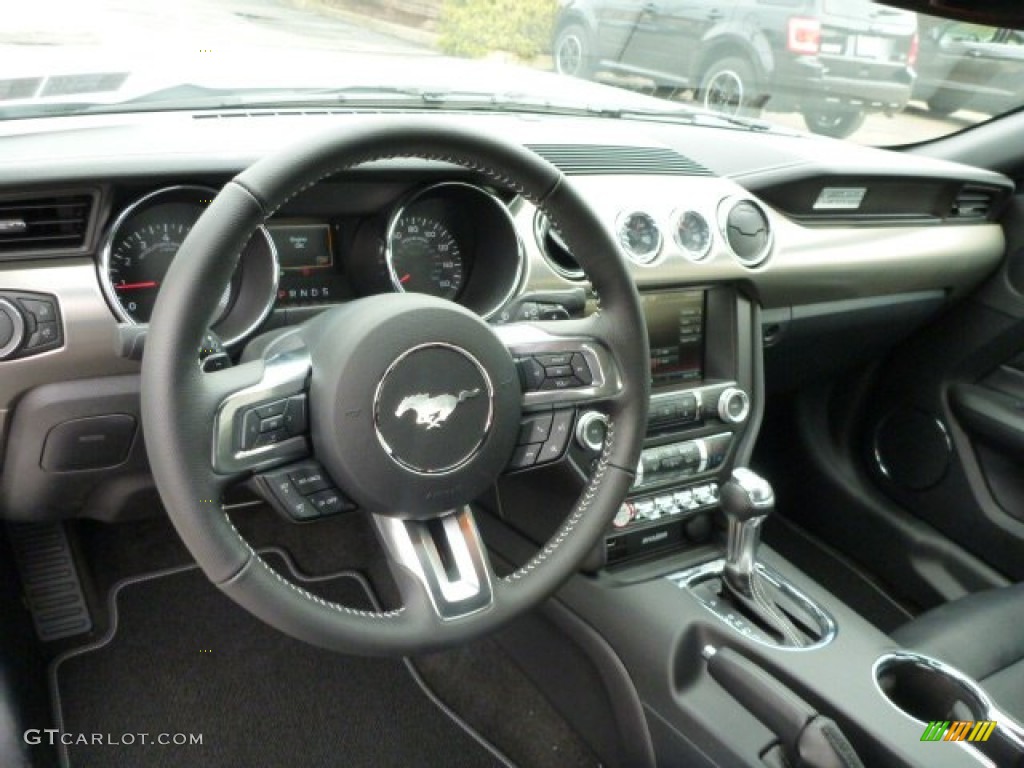 2015 Mustang EcoBoost Premium Convertible - Oxford White / Ebony photo #10