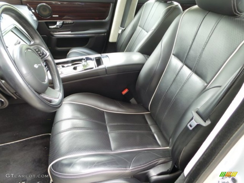 2011 XJ XJL Supercharged - Liquid Silver Metallic / Jet Black/Ivory photo #2