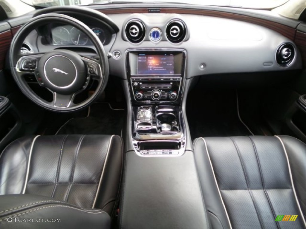 2011 XJ XJL Supercharged - Liquid Silver Metallic / Jet Black/Ivory photo #3