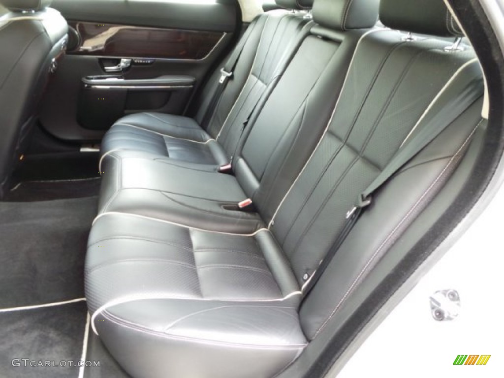 2011 XJ XJL Supercharged - Liquid Silver Metallic / Jet Black/Ivory photo #4