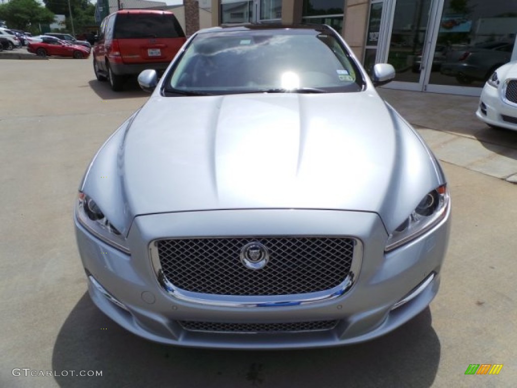 2011 XJ XJL Supercharged - Liquid Silver Metallic / Jet Black/Ivory photo #6