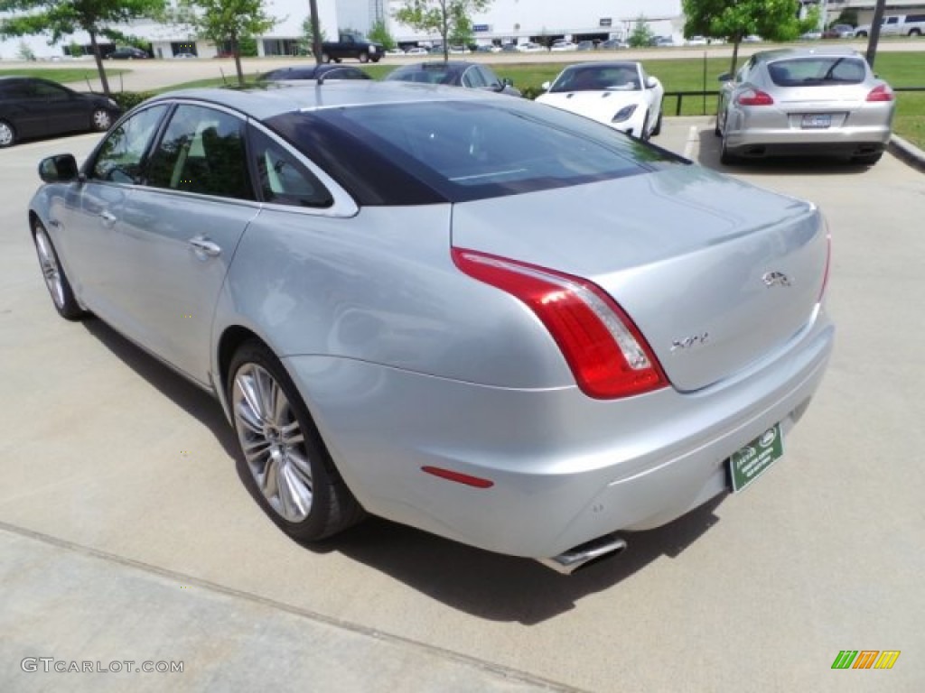 2011 XJ XJL Supercharged - Liquid Silver Metallic / Jet Black/Ivory photo #9