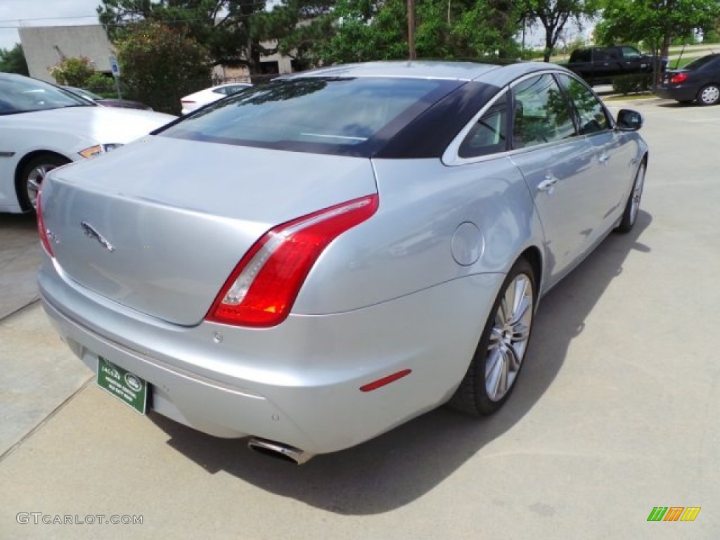 2011 XJ XJL Supercharged - Liquid Silver Metallic / Jet Black/Ivory photo #11