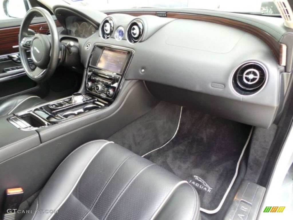 2011 XJ XJL Supercharged - Liquid Silver Metallic / Jet Black/Ivory photo #27