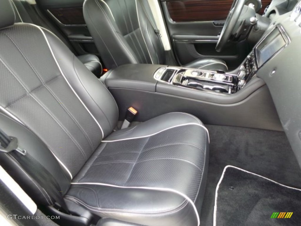 2011 XJ XJL Supercharged - Liquid Silver Metallic / Jet Black/Ivory photo #28