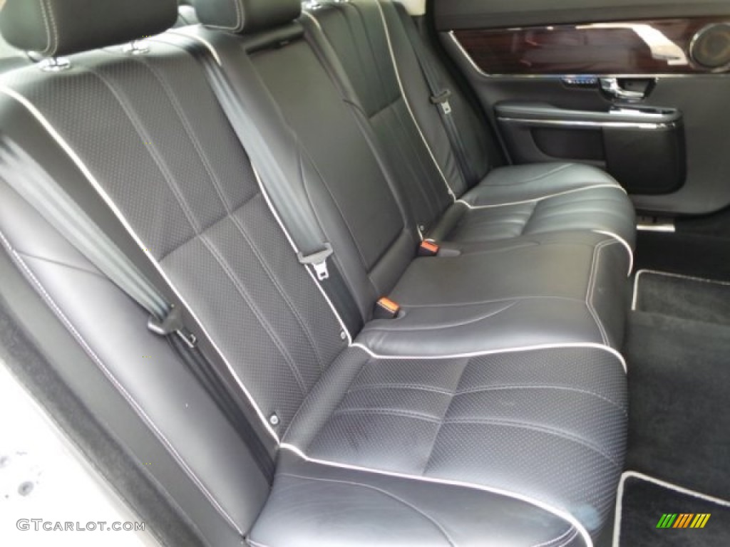2011 XJ XJL Supercharged - Liquid Silver Metallic / Jet Black/Ivory photo #31