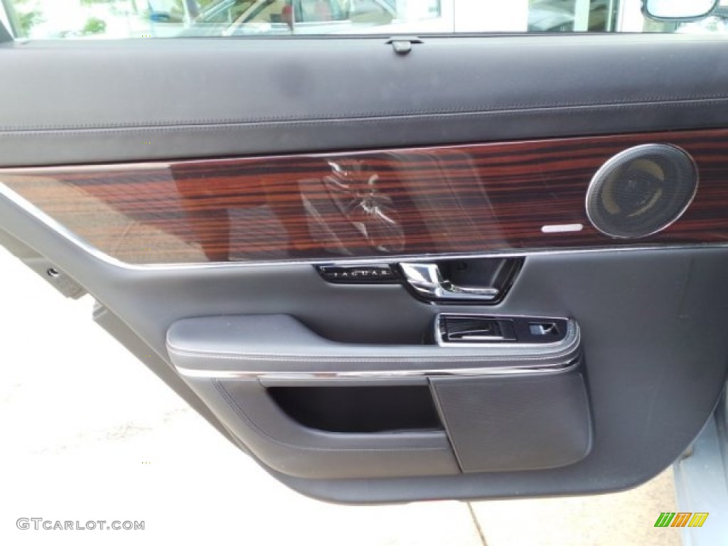 2011 XJ XJL Supercharged - Liquid Silver Metallic / Jet Black/Ivory photo #44
