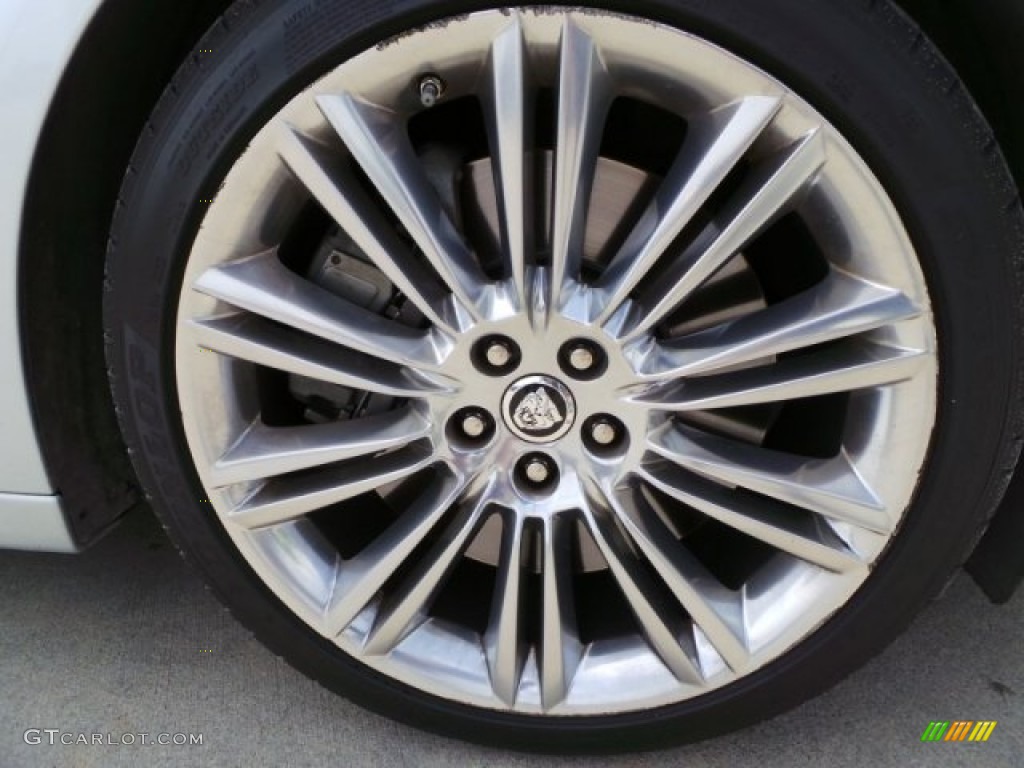 2011 XJ XJL Supercharged - Liquid Silver Metallic / Jet Black/Ivory photo #48