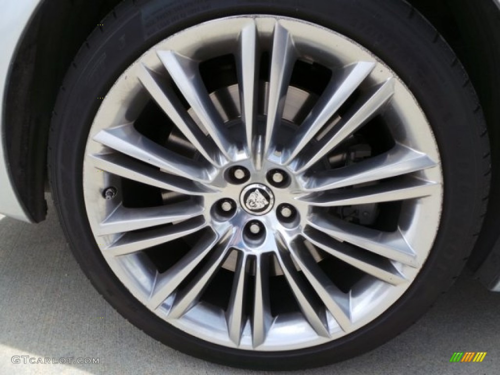 2011 XJ XJL Supercharged - Liquid Silver Metallic / Jet Black/Ivory photo #49