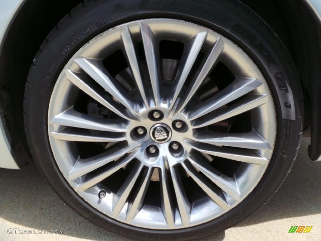 2011 XJ XJL Supercharged - Liquid Silver Metallic / Jet Black/Ivory photo #50