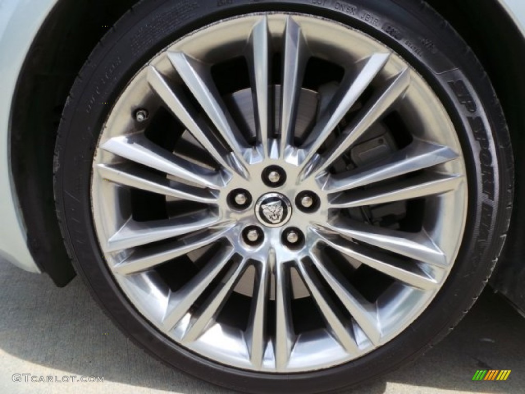 2011 XJ XJL Supercharged - Liquid Silver Metallic / Jet Black/Ivory photo #51
