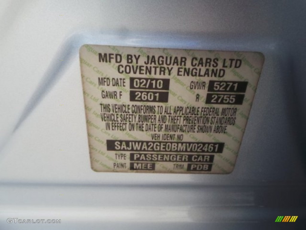 2011 XJ XJL Supercharged - Liquid Silver Metallic / Jet Black/Ivory photo #59