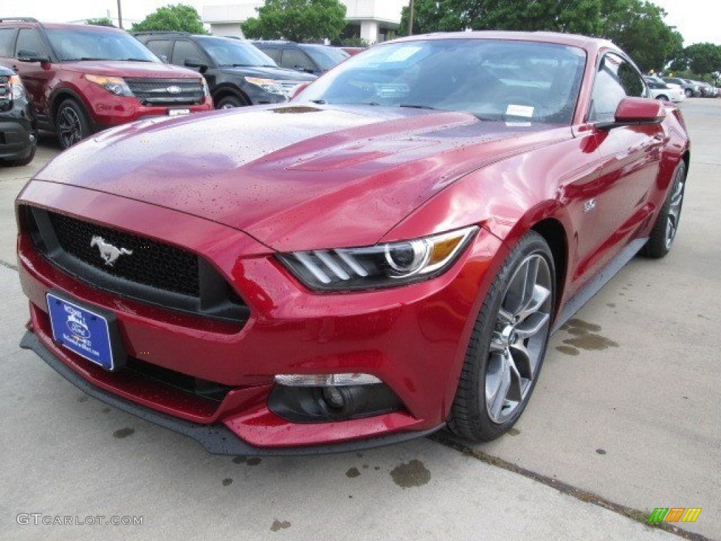 2015 Mustang GT Premium Coupe - Ruby Red Metallic / Ebony photo #6