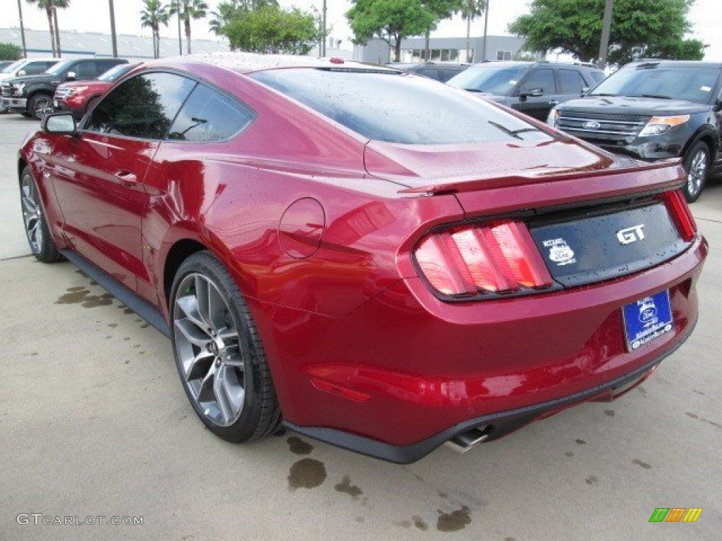 2015 Mustang GT Premium Coupe - Ruby Red Metallic / Ebony photo #8