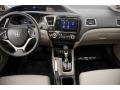 Beige 2015 Honda Civic Hybrid-L Sedan Dashboard