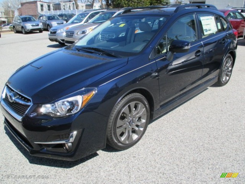 2015 Impreza 2.0i Sport Premium 5 Door - Deep Sea Blue Pearl / Ivory photo #1