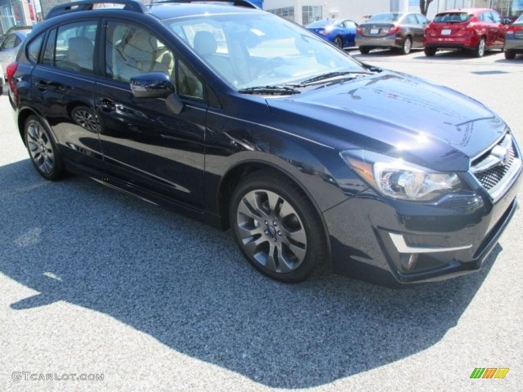 2015 Impreza 2.0i Sport Premium 5 Door - Deep Sea Blue Pearl / Ivory photo #2