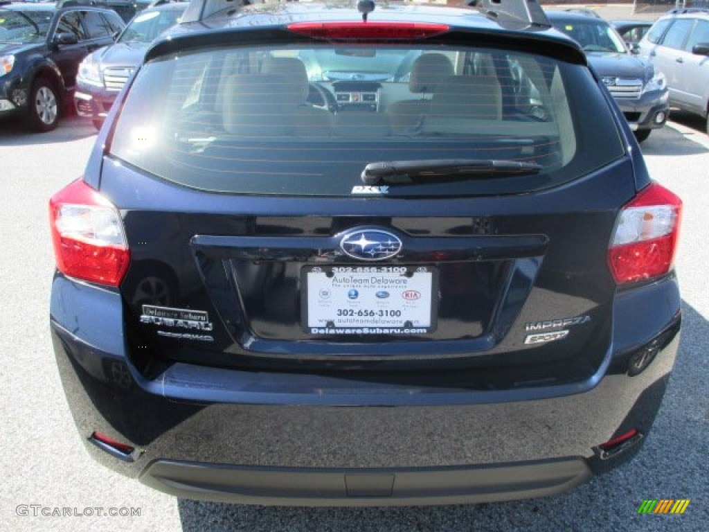 2015 Impreza 2.0i Sport Premium 5 Door - Deep Sea Blue Pearl / Ivory photo #4