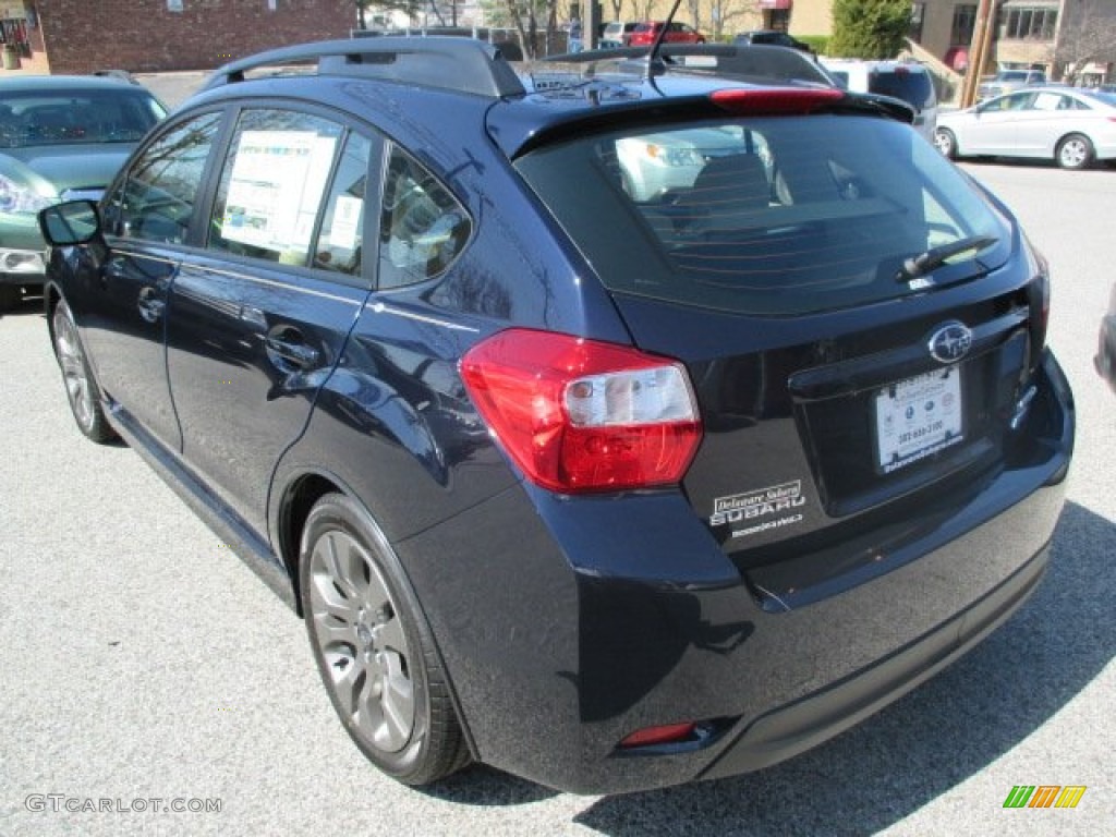 2015 Impreza 2.0i Sport Premium 5 Door - Deep Sea Blue Pearl / Ivory photo #5