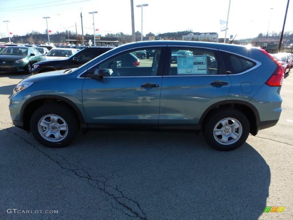 2015 CR-V LX AWD - Mountain Air Metallic / Beige photo #3