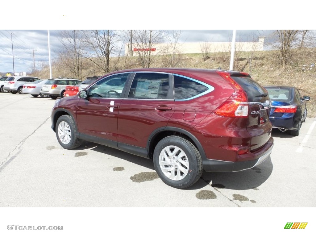 2015 CR-V EX AWD - Basque Red Pearl II / Gray photo #4