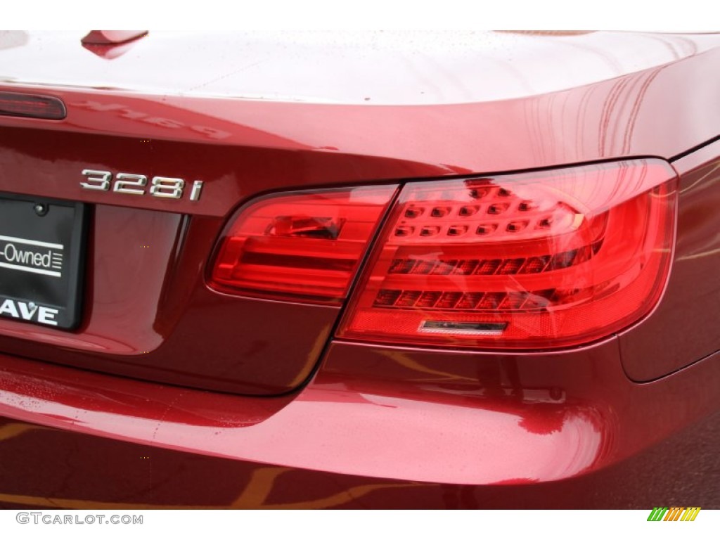 2012 3 Series 328i Convertible - Vermilion Red Metallic / Cream Beige photo #24