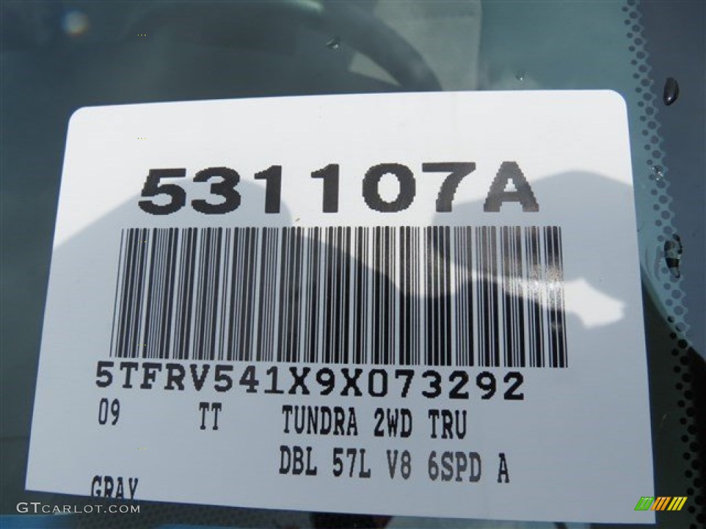 2009 Tundra SR5 Double Cab - Slate Gray Metallic / Graphite Gray photo #18