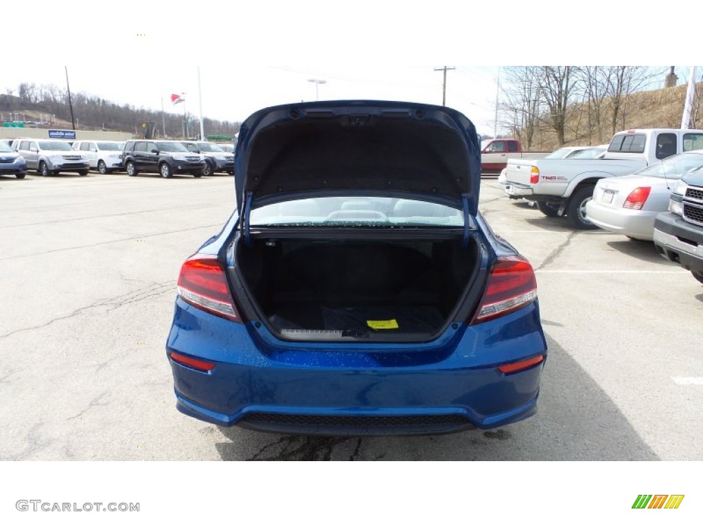 2015 Civic LX Sedan - Dyno Blue Pearl / Gray photo #13