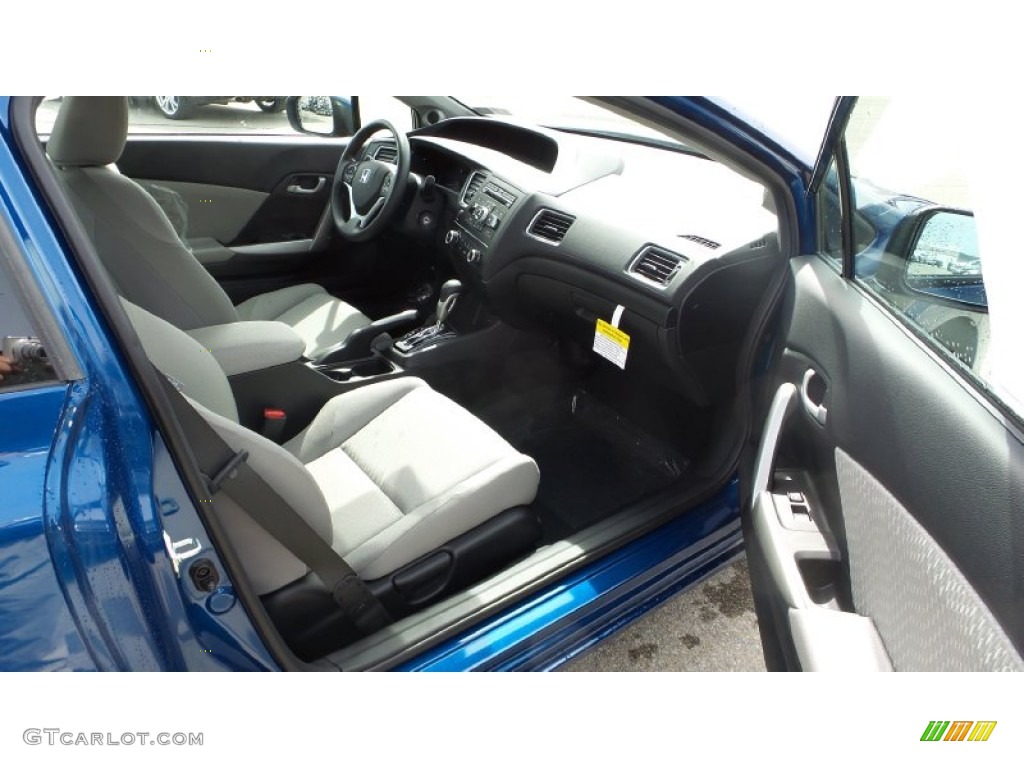 2015 Civic LX Sedan - Dyno Blue Pearl / Gray photo #15