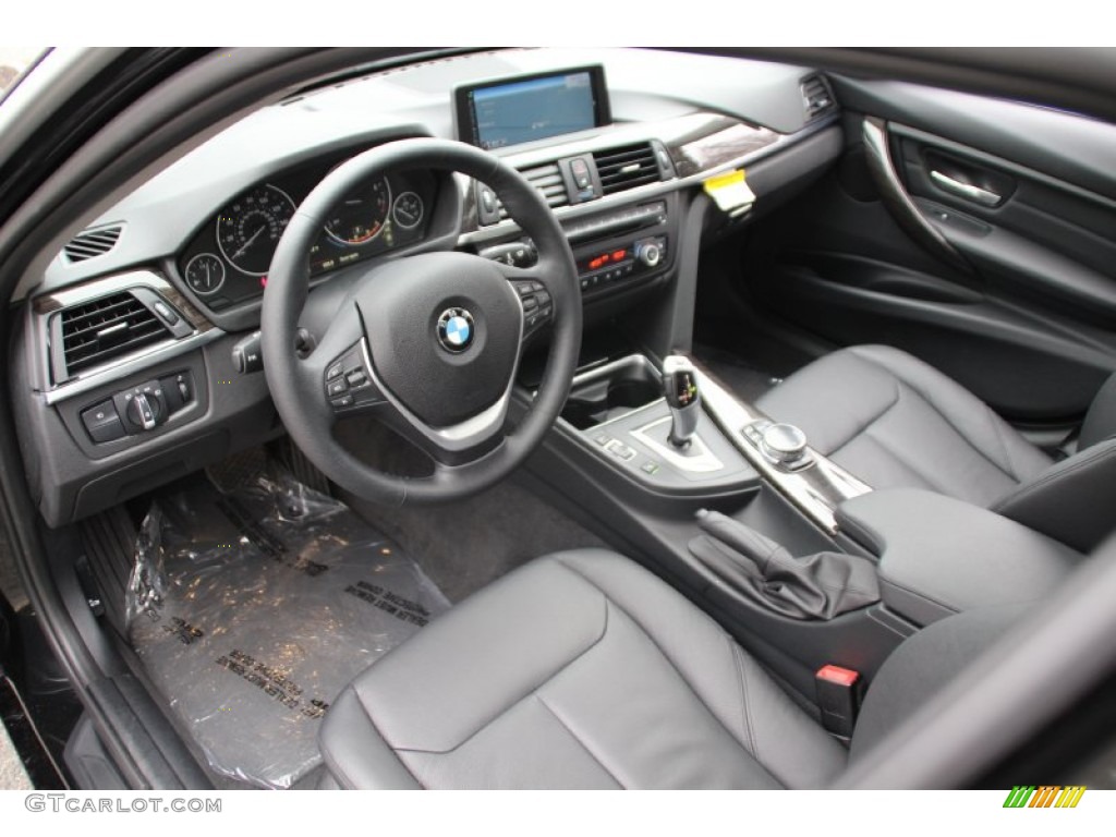 Black Interior 2015 BMW 3 Series 328i xDrive Sedan Photo #102980875