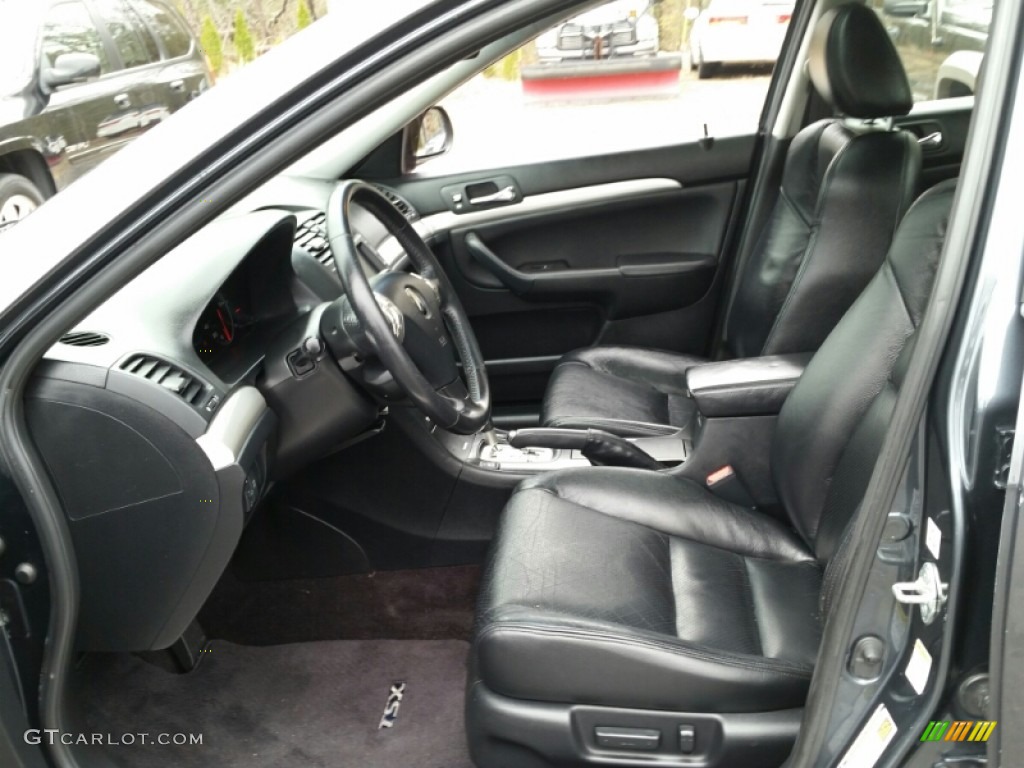 Ebony Interior 2004 Acura TSX Sedan Photo #102982030