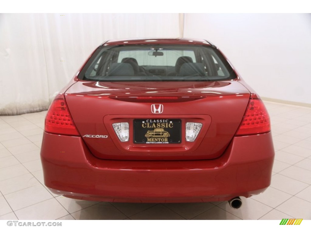 2007 Accord EX Sedan - Moroccan Red Pearl / Gray photo #15