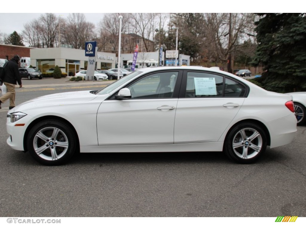 2015 3 Series 320i xDrive Sedan - Alpine White / Black photo #6