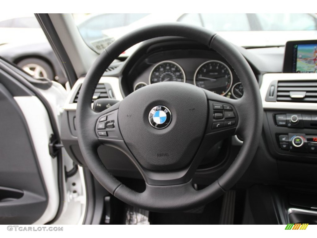 2015 3 Series 320i xDrive Sedan - Alpine White / Black photo #18
