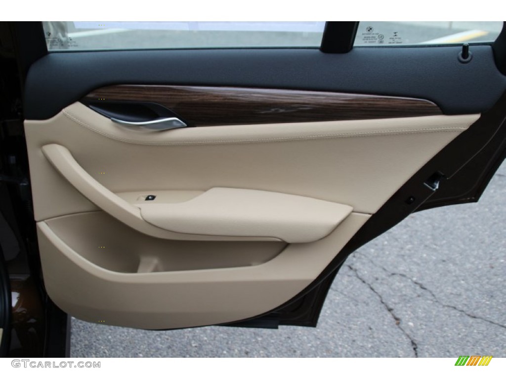 2015 BMW X1 xDrive28i Beige Door Panel Photo #102984445