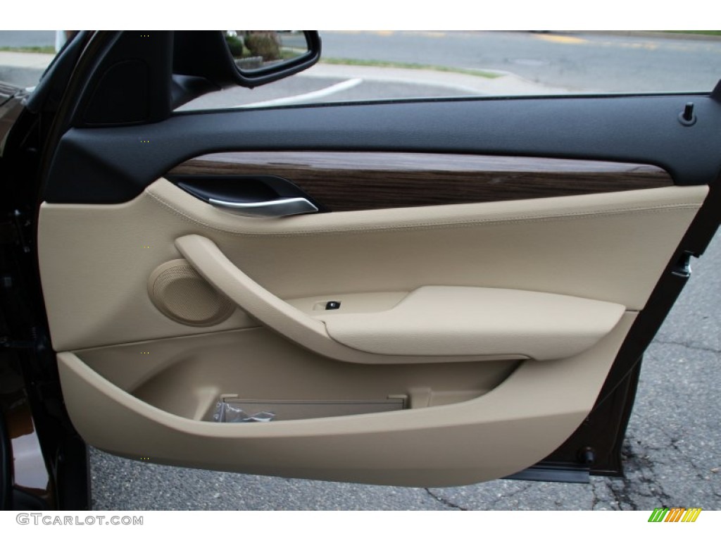2015 BMW X1 xDrive28i Beige Door Panel Photo #102984508