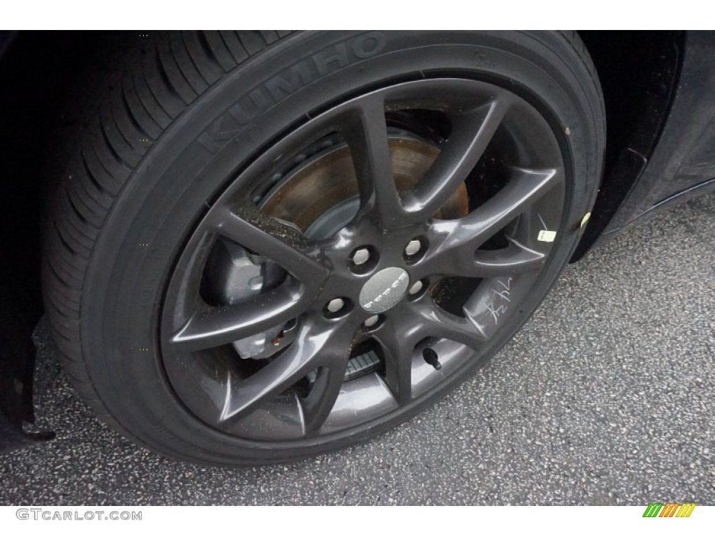 2015 Dart SXT - True Blue Pearl / Black/Light Tungsten Accent Stitching photo #5