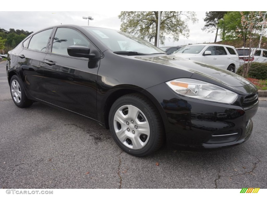 Pitch Black 2015 Dodge Dart SE Exterior Photo #102985513