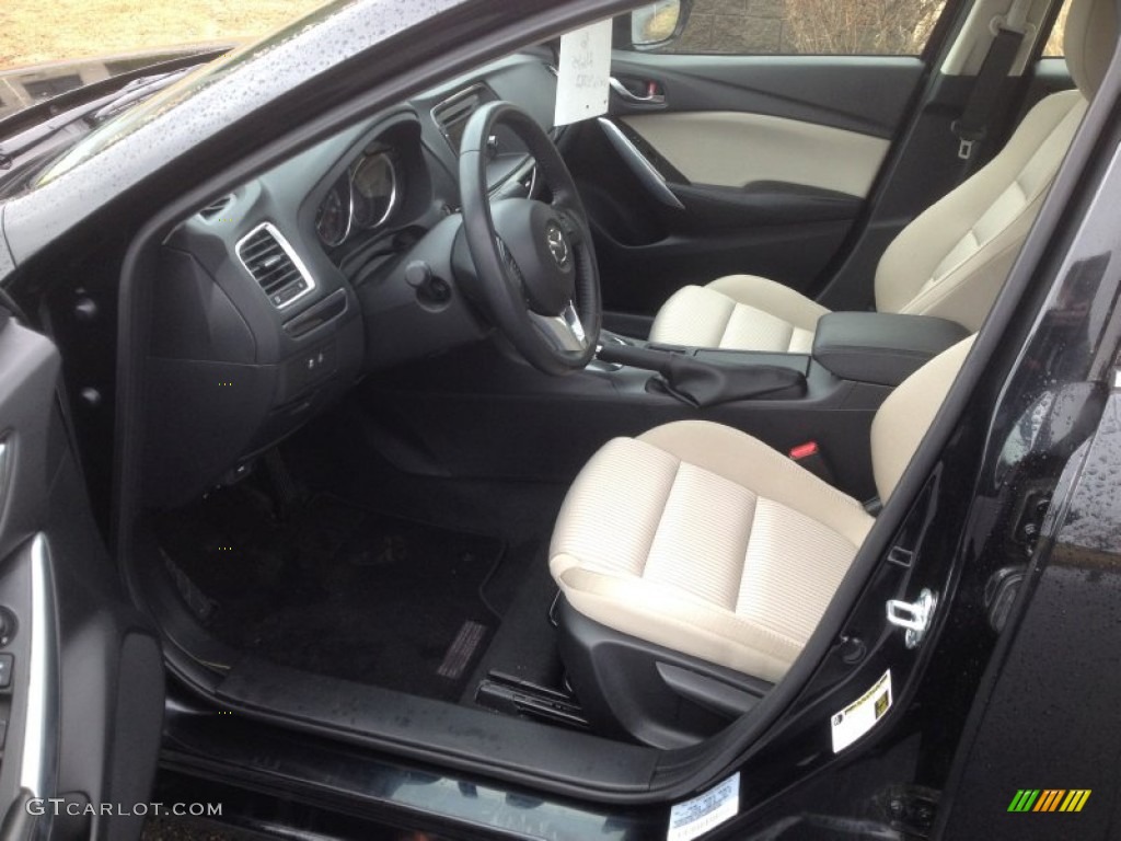 Black Interior 2015 Mazda Mazda6 Sport Photo #102996532