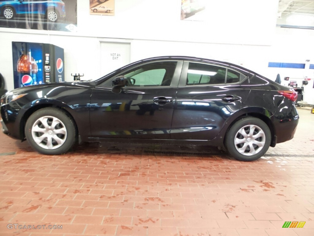 Jet Black Mica 2015 Mazda MAZDA3 i Sport 4 Door Exterior Photo #102996694